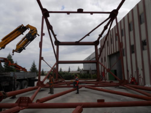 KOCA İNŞAAT- Potassium Chloride Mine Steel Tower Manufacturing