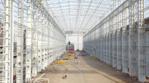 Sefine Shipyard-Steel Hangar Manufacturing and Installation