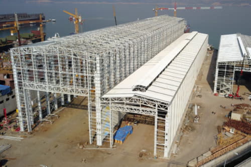 Sefine Shipyard-Steel Hangar Manufacturing and Installation