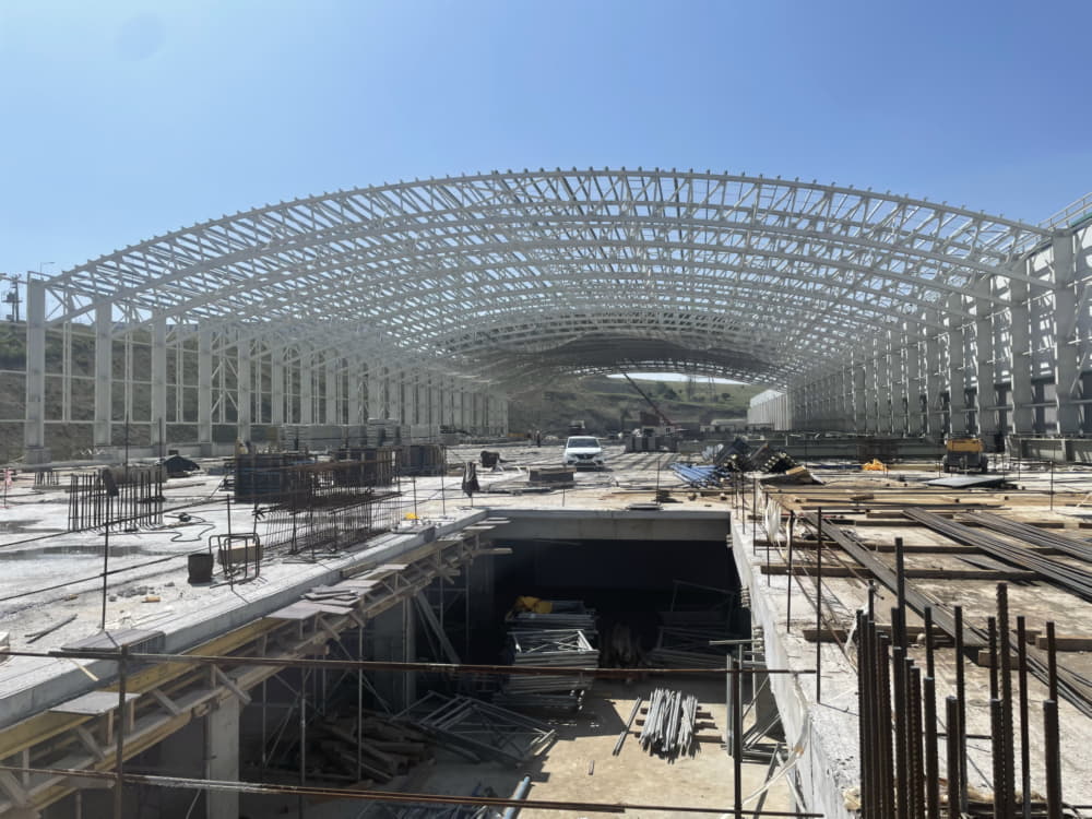 PARK CAM A.Ş.-FUR40 Bozüyük Glass Container Factory Furnace Building Steel Manufacture and Installation