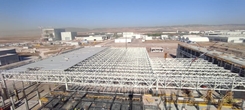KOLİN-TUSAŞ IHA Installation Hangar Steel Manufacture and Installation
