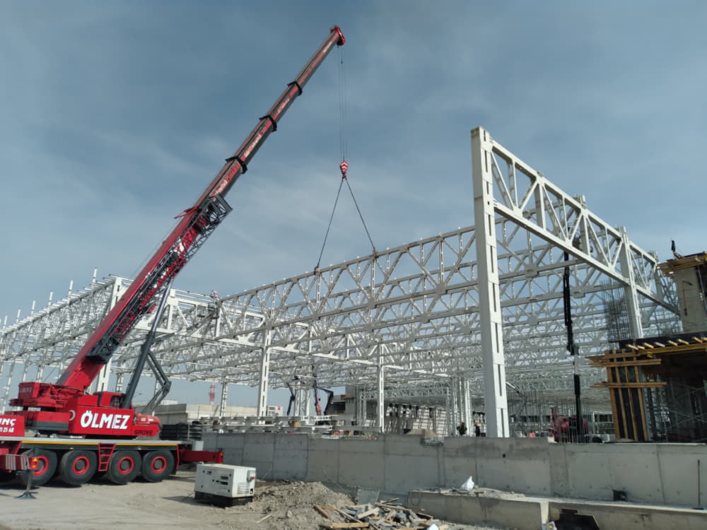KOLİN-TUSAŞ IHA Installation Hangar Steel Manufacture and Installation